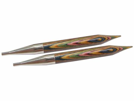 KNIT PICKS Rainbow Wood Interchangeable Circular Needle Tips 12cm (5 ) - 12mm US 17 Hot on Sale