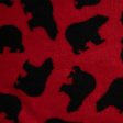 Anti Pill Fleece Print - FRESH - Bears - Red   Black Online