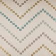 9 x 9 inch Home Decor Fabric Swatch - Aura - Chevron Aqua Fashion