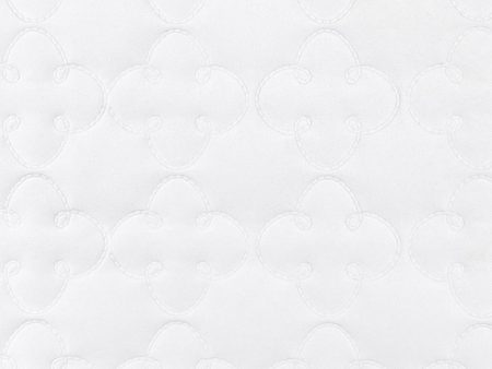 9 x 9 inch Home Decor Fabric - Quilted plain vinyl - White Online Sale