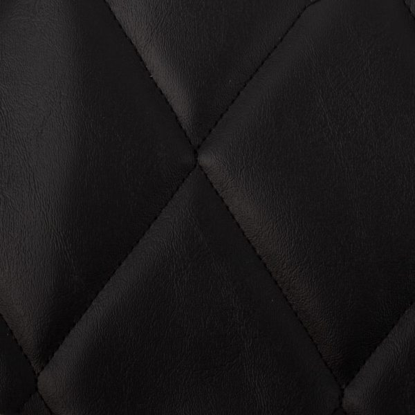 9 x 9 inch Home Decor Fabric Swatch - Automotive Vinyl - Single Quilted Blizzard 9009 Black Online