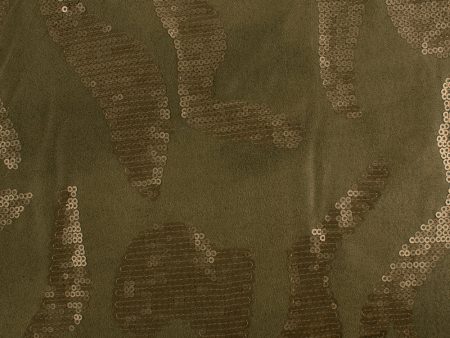 Novelty Fancy Suede - Sparkling - Olive For Discount