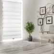 Zebra Room Darkening Cordless Sheer Shade - White - 60 X 64 inch Sale