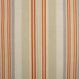 9 x 9 inch Home Decor Fabric Swatch - European Print - Stripe Orange Cheap