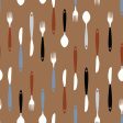 9 x 9 inch Home Decor Fabric Swatch - Cuccina - Fork Rust Hot on Sale