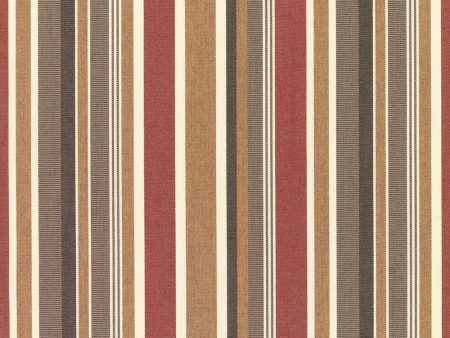 Sunbrella Furniture Stripes Brannon 5612 Redwood Online Hot Sale