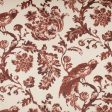 9 x 9 inch Home Decor Fabric Swatch - Asia - Printed Velvet Namiko Spice Hot on Sale