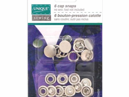 UNIQUE SEWING Cap Snaps Silver - 11.5mm (½ ) - 6 sets Online now