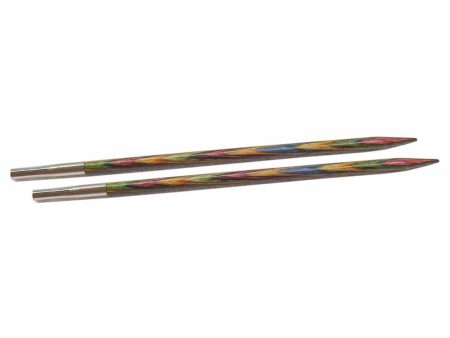 KNIT PICKS Rainbow Wood Interchangeable Circular Needle Tips 12cm (5 ) - 4mm US 6 on Sale