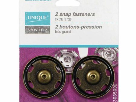 UNIQUE SEWING Snap Fasteners Brass - size 30mm (1⅛ ) - 2 sets Online