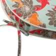 Indoor Outdoor chair pad cushion - Koi - Aqua - 18 x 18 x 1.5   For Discount