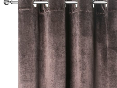 Grommet curtain panel - Luxe - Dark Brown Online Hot Sale