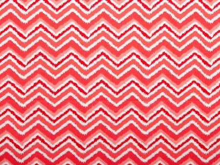 Blenders Cotton Print - Herringbone - Pink   Red For Cheap