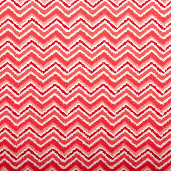 Blenders Cotton Print - Herringbone - Pink   Red For Cheap