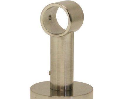 BRUSHED SILVER CEILING BRACKET - for a ¾   (19mm) diameter rod For Sale