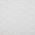 9 x 9 inch Fabric Swatch - Home Decor Fabric - Utility - Premium Quilted Leather Look White Online Hot Sale