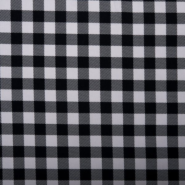 Printed Cotton - I LOVE CANADA - Plaids - Grey For Discount