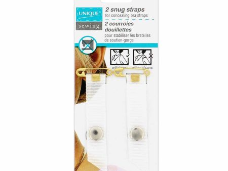 UNIQUE SEWING Snug Straps White - 10mm (⅜ ) - 2pcs Supply