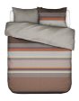 Kim - 3 pc Duvet cover - Brown For Discount