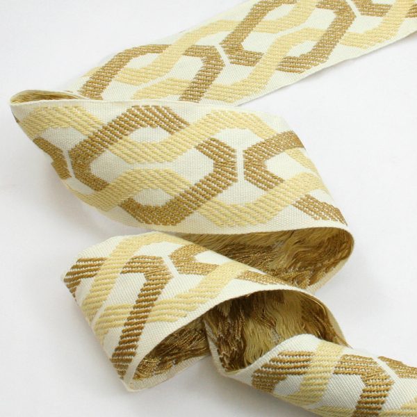 Designer tape  Rope  - Ivory Crème brulée For Sale